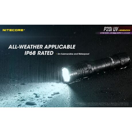 ΦΑΚΟΣ LED NITECORE PRECISE P20I UV, Tactical, Strobe Ready