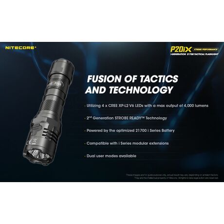 ΦΑΚΟΣ LED NITECORE PRECISE P20ix, Tactical, Strobe Ready