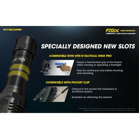 ΦΑΚΟΣ LED NITECORE PRECISE P20ix, Tactical, Strobe Ready