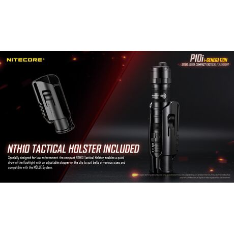 ΦΑΚΟΣ LED NITECORE PRECISE P10i, Tactical, Strobe Ready