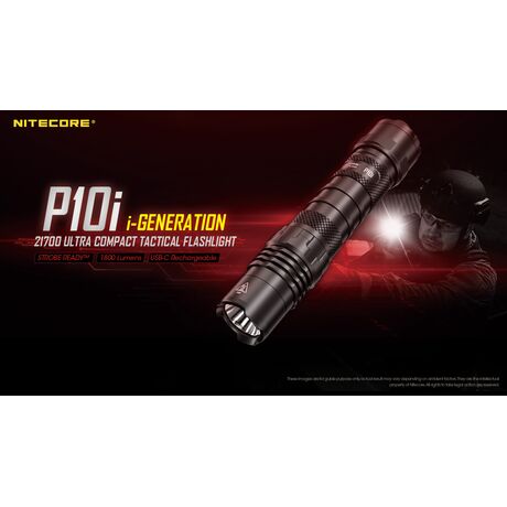 ΦΑΚΟΣ LED NITECORE PRECISE P10i, Tactical, Strobe Ready