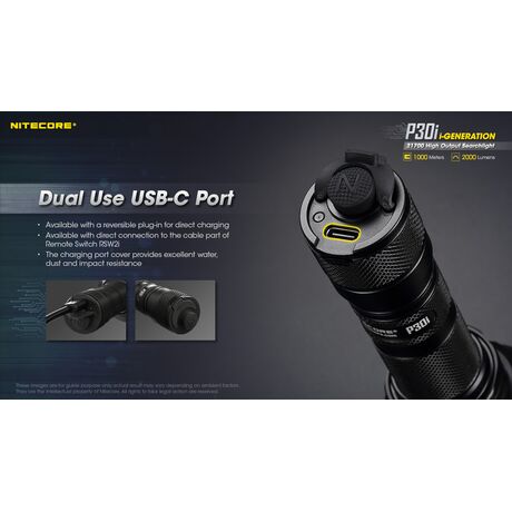 ΦΑΚΟΣ LED NITECORE PRECISE P30i, #KIT#