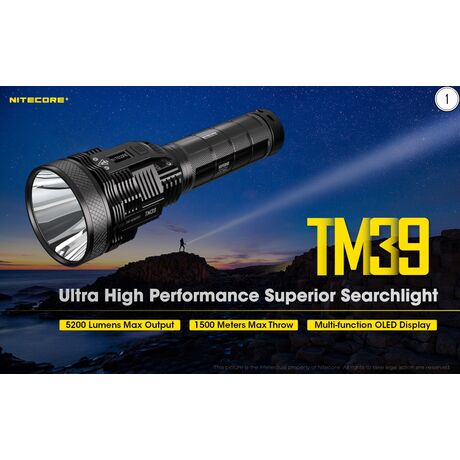 ΦΑΚΟΣ LED NITECORE Tiny Monster TM39, 5200Lumens,1500metres