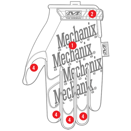 ΓΑΝΤΙΑ MECHANIX, The Original, Size L