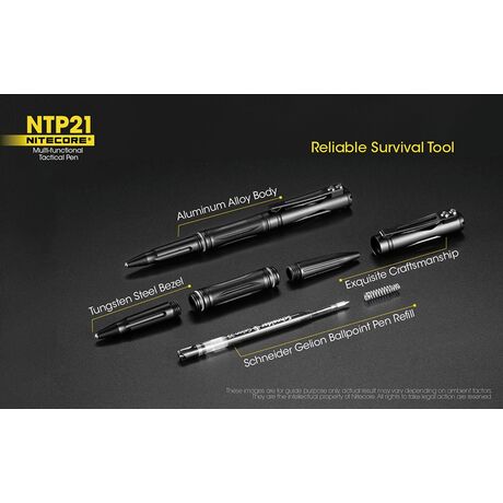 Tactical Pen NITECORE NTP21, Multifanctional