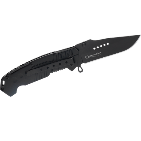 ΣΟΥΓΙΑΣ K25, Tactical pocket knife, BLACK COATED, 19780