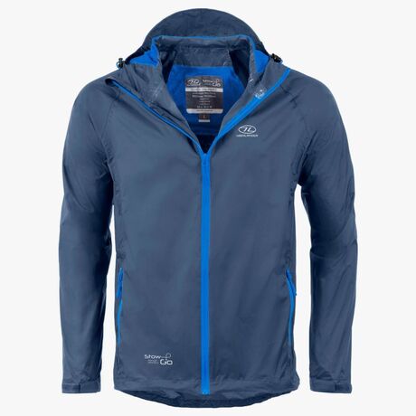 Αδιάβροχο Tζάκετ  Stow  & Go Navy XS Highlander Κωδ. HIG-168 Μπλέ Σκούρο