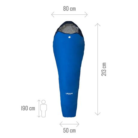 Καλοκαιρινός υπνόσακος Lafuma ACTIVE 10, φερμουάρ δεξιά (D) /Blue