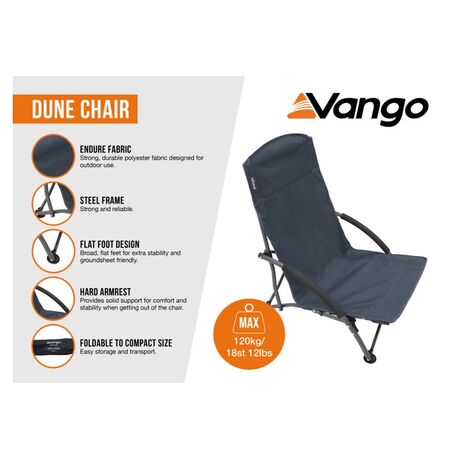 Καρέκλα Παραλίας Vango Dune Granite Grey
