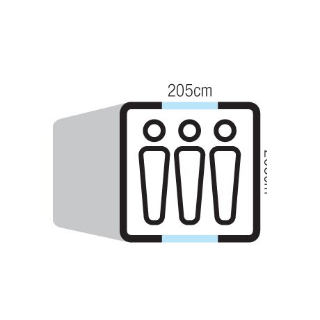 Σκηνή 3 Ατόμων Oztrail Tasman 3V Blue