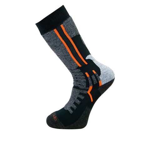 COM.TREKKING SOCKS MTB1 ΜΑΥΡΟ-ΠΟΡΤΟΚΑΛΙ L 43-46