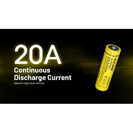 ΜΠΑΤΑΡΙΑ NITECORE 21700/ 6000mAh / HP (τιμή τεμαχίου)