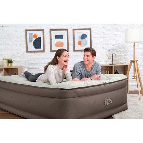 BESTWAY Fortech Duvet Queen 203x152x51 cm Twin Built-in AC pump, Φουσκωτό Στρώμα Ύπνου Διπλό με Εσωτερική Τρόμπα, 69145