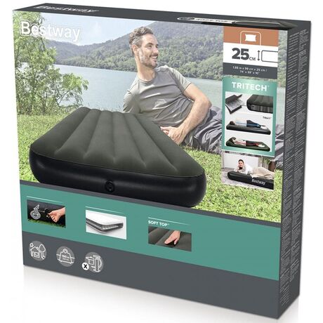 BESTWAY TriTech 188x99x25cm, Φουσκωτό Στρώμα Ύπνου Μονό, 6713L