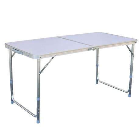 NEW CAMP Apella Folding Table with 4 Benches Set, Πτυσσόμενο Τραπέζι Αλουμινίου για Camping με Καρεκλάκια, NEW-186
