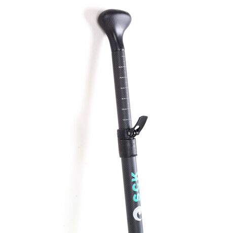 Κουπί SUP ρυθμιζόμενο 160-215cm Full Carbon με Bamboo λεπίδα – Silica SCK