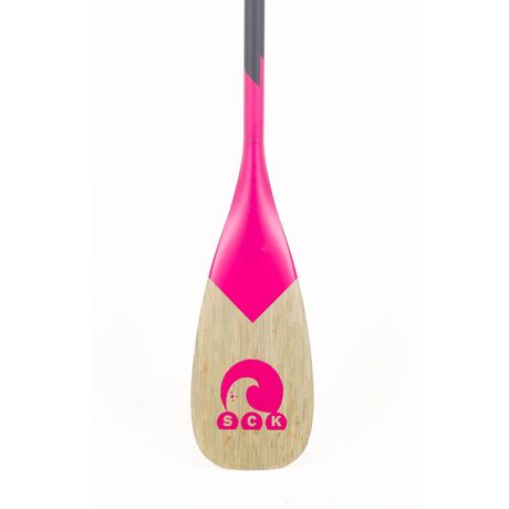 Κουπί SUP ρυθμιζόμενο 160-215cm Full Carbon με Bamboo λεπίδα – Ruby SCK