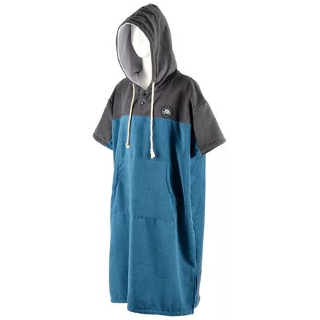 Poncho μπλέ σκούρο/γκρί quick dry - Aropec