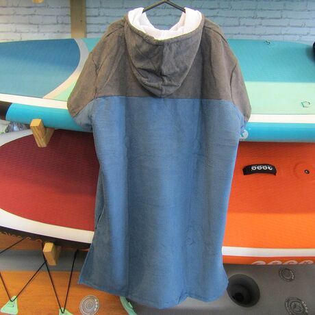 Poncho μπλέ σκούρο/γκρί quick dry - Aropec