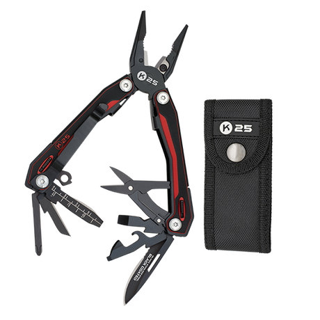 ΠΟΛΥΕΡΓΑΛΕΙΟ K25, G10 red/black pliers, 7Cr17Mov, 10 εργαλεια