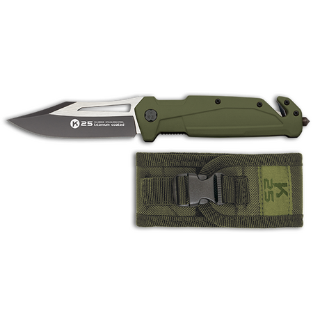 ΣΟΥΓΙΑΣ K25 pocket knife. Green rubber grip, blade size 9.30cm, 18998