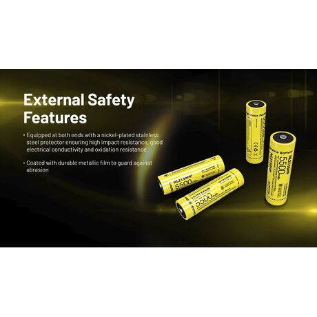 ΜΠΑΤΑΡΙΑ NITECORE 21700 / 5500mAh (τιμή τεμαχίου), NL2155HP