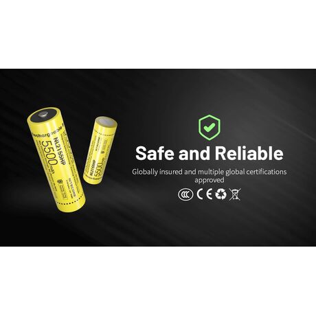 ΜΠΑΤΑΡΙΑ NITECORE 21700 / 5500mAh (τιμή τεμαχίου), NL2155HP