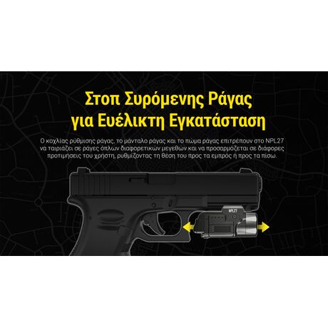 ΦΑΚΟΣ LED NITECORE NPL27, 650lumens