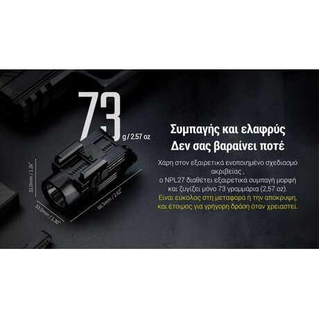 ΦΑΚΟΣ LED NITECORE NPL27, 650lumens