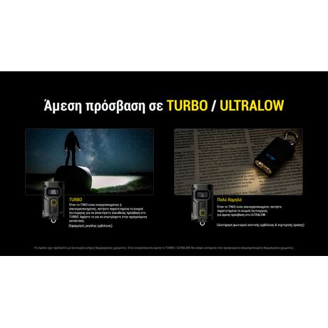 ΦΑΚΟΣ LED NITECORE TINI 3, Black