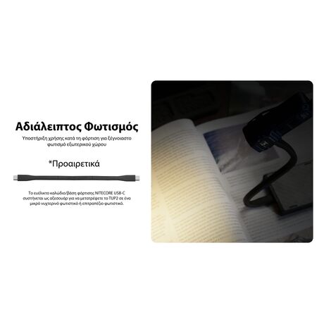 ΦΑΚΟΣ LED NITECORE TUP2, MCT, 1200lm, Black