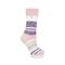 H.H.LADIES SOCKS ORIGINAL MULTI STRIPE PLUM 5411